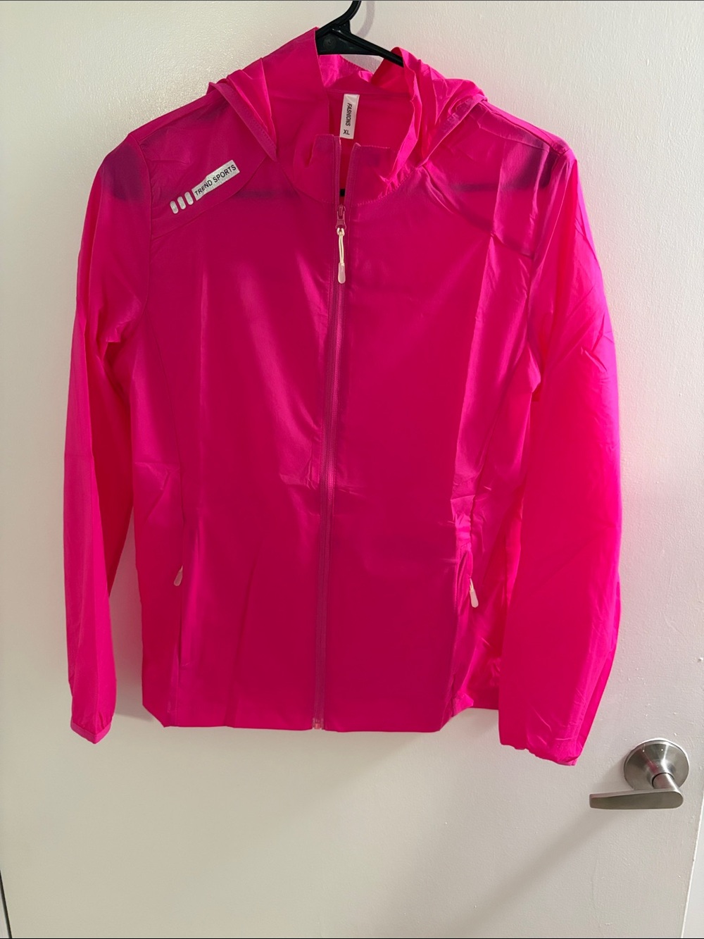 Hot Pink Lightweight Hooded Jacket